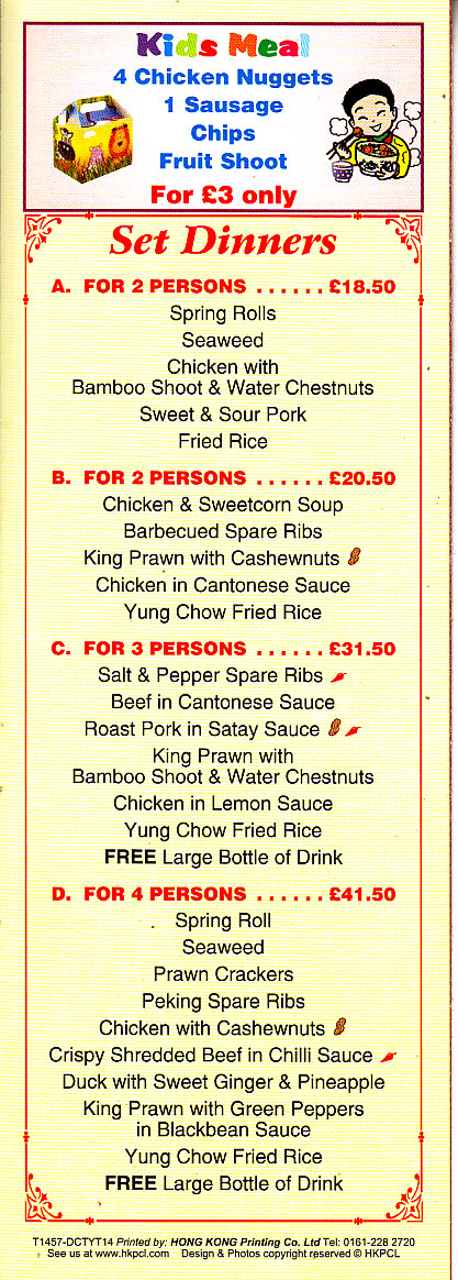 Dragon City chinese in Rhos on Sea LL28