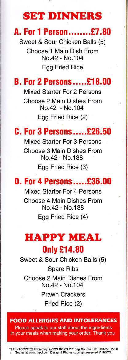Top Wok chinese in Rhos on Sea LL28